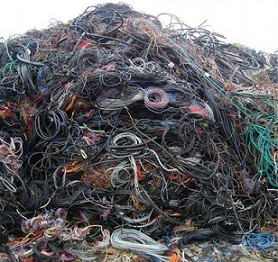 Insulated copper wire scrap